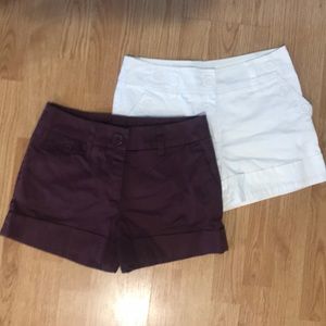 H&M shorts. Two pairs. Size 6. Great condition